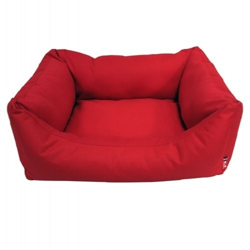 T&Z basic cama con cojín lavable rojo para perros