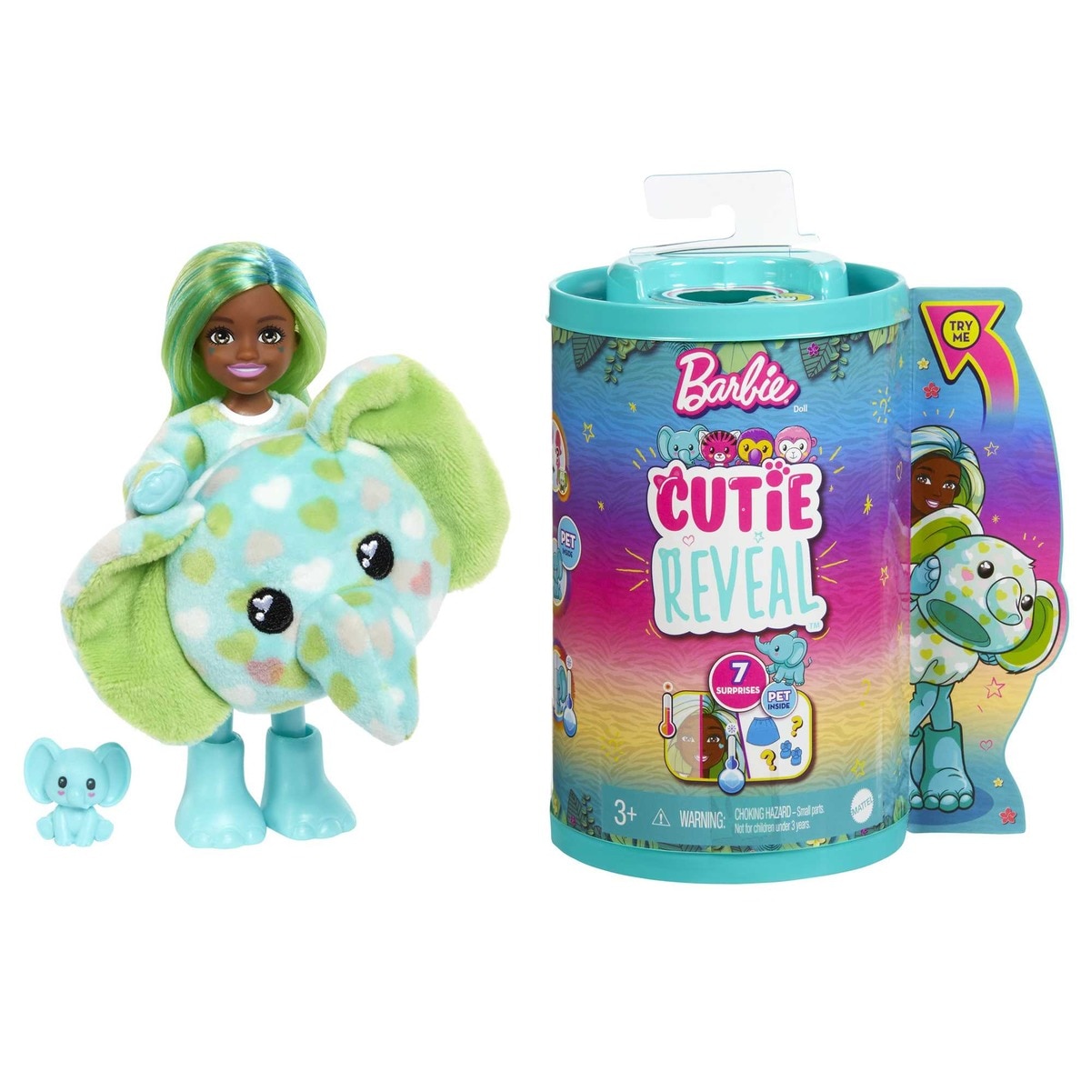 Barbie - Muñeca Chelsea Con Disfraz De Elefante Cutie Reveal