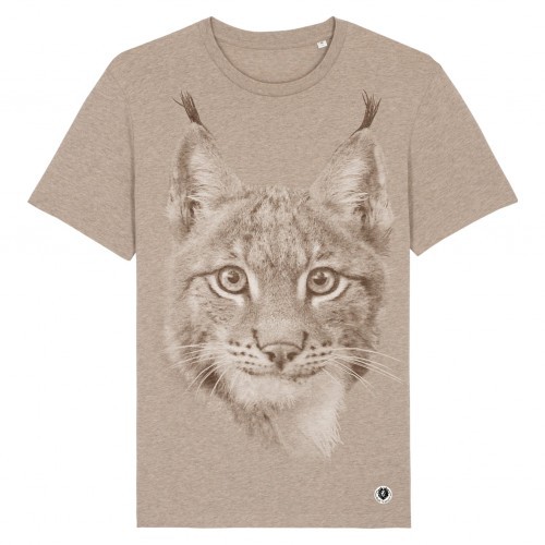 Camiseta Lince Monocromática color Marrón