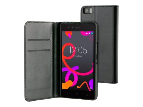 Funda folio Muvit Negro para BQ Aquaris M5