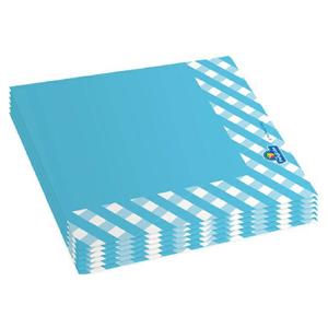 Pack 20 servilletas de papel - Cuadros azules