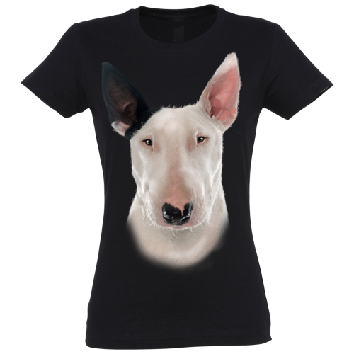 Camiseta Mujer Bull Terrier color Negro