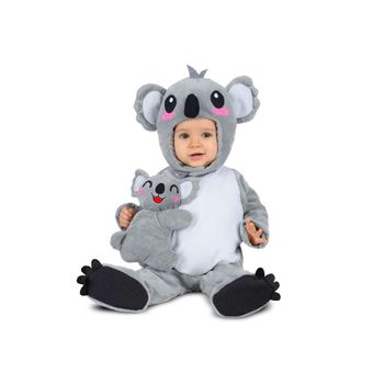 Disfraz Koala Con Bebé 7-12 M (gorro, Mono, Peluche Koala Y Patucos) (viving Costumes - 209591)