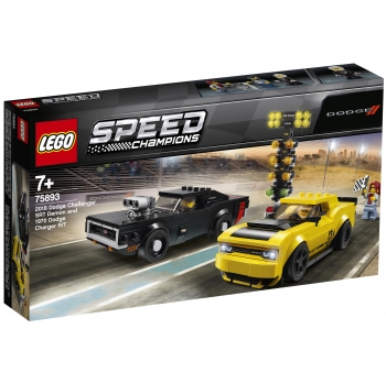 LEGO Speed Champions - Dodge Challenger SRT Demon de 2018 y Dodge Charger R/T de 1970