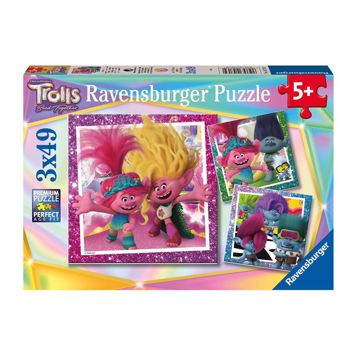 Ravensburger - Puzzle 3X49 Piezas Trolls 3 Ravensburger.