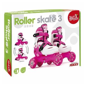 Sun & Sport - Patines rosas evolutivos 26-30