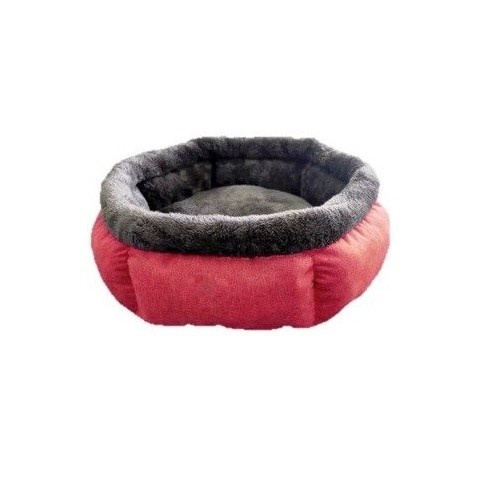 T&Z tulipe daily cama redonda roja para perros