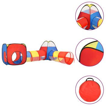 Tienda De Juegos Para Niños Multicolor 190x264x90 Cm Vidaxl