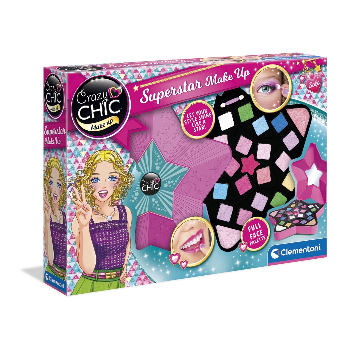 Clementoni - Superstar Make Up Estuche Maquillaje