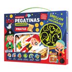 Maletín Imagiland con 100 pegatinas luminiscentes - Piratas