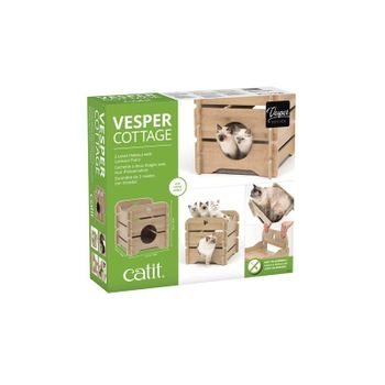 Mueble Cottage Para Gatos (50 X 50 X 49) Catit Vesper, Roble