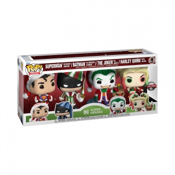 Figura Funko Pop Heroes: Dc Holiday - 4PK