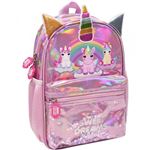 Mochila PU Sweet Dreams & Friends Unicornio rosa metalizada