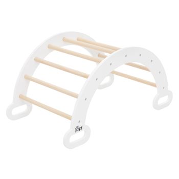 Arco De Escalada Para Niños 89x52x45,5 Cm Natural-blanco Joyz