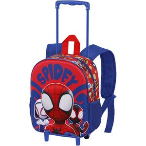 Disney - Mochila 3D con ruedas tipo trolley Spiderman