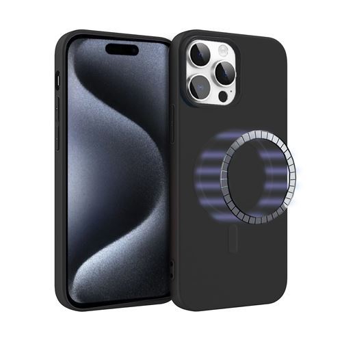 Funda con MagSafe Icoveri Negro para iPhone 15 Pro