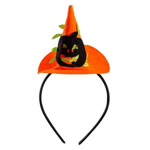 Mini sombrero de bruja con calabaza