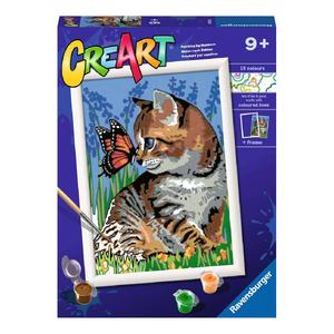 Ravensburger - Gatito y mariposa CreArt