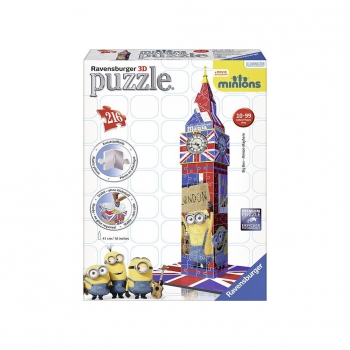 Ravensburger - Puzzle 3D Big Ben Building Minions