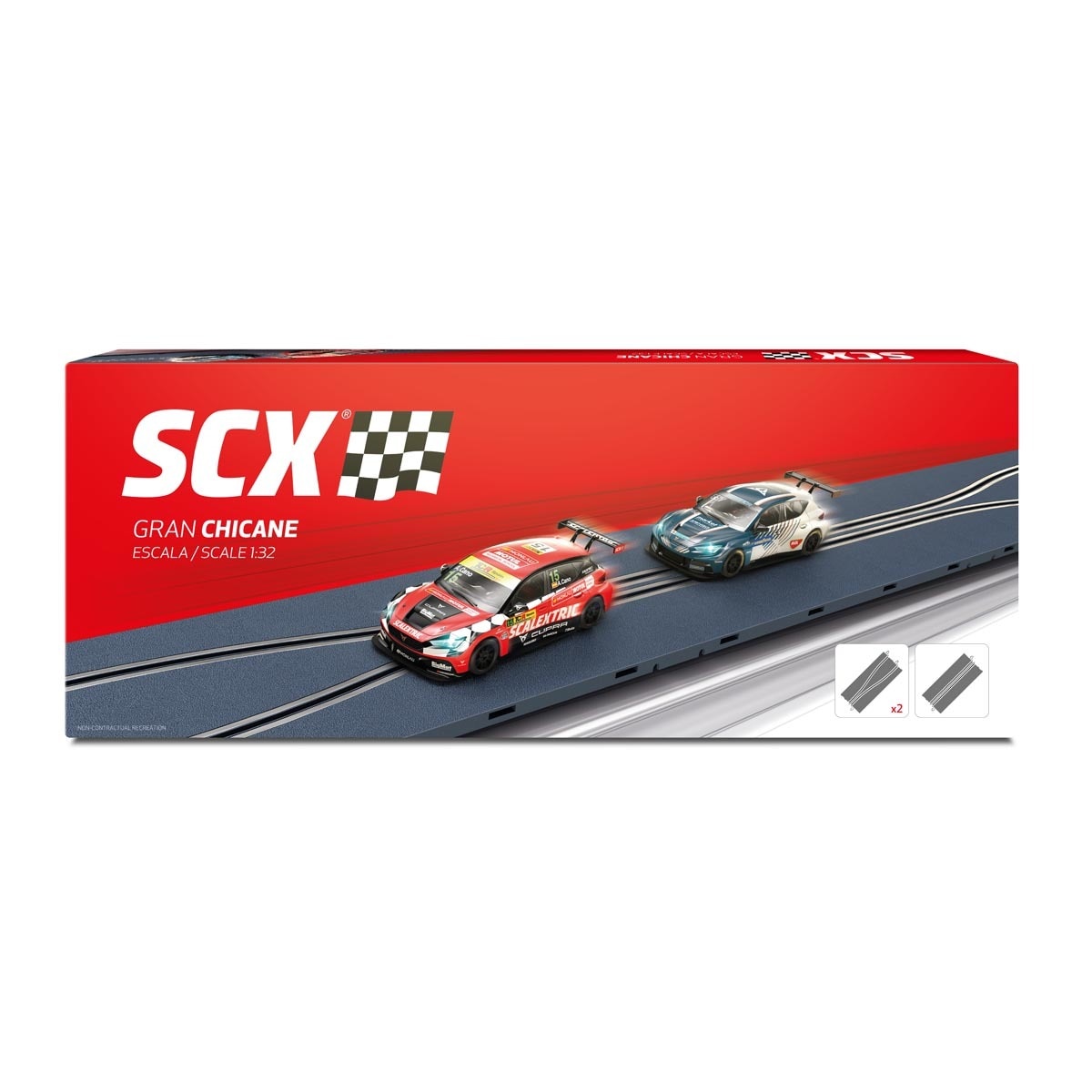 Scalextric - Accesorio Línea Original Escala 1:32 Gran Chicane Para Circuito Y Coches Scx