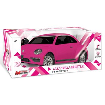 Coche Volkswagen New Bettle Rosa Radio Control En Preventa (salida 31/07/2019)