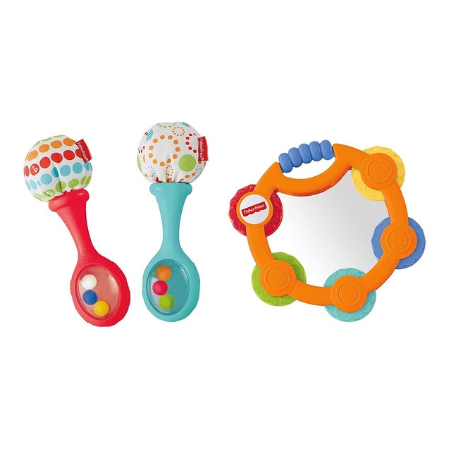 Fisher-Price - Maracas y Pandereta Fisher-Price.