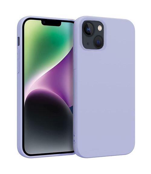 Funda de silicona Icoveri Malva para iPhone 14