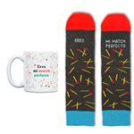 UO Kit Taza + Calcetines Eres mi match perfecto talla 36-41