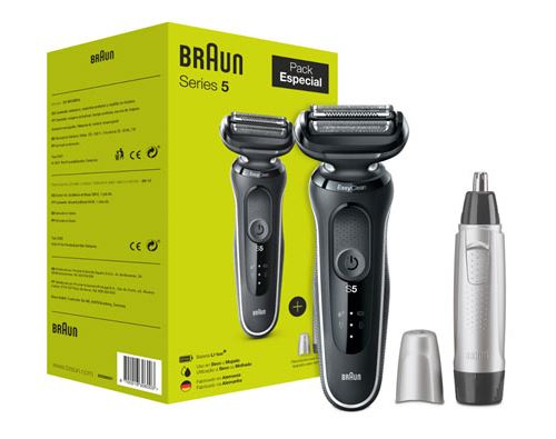 Afeitadora Braun Shaver Series 5 51-W1000s + Accesorios Pack Navidad