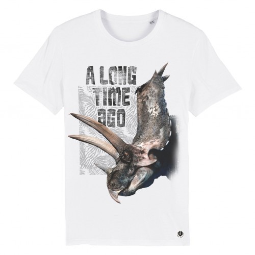 Camiseta Triceratops color Blanco