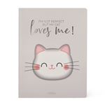 Cuaderno Legami L rayas Kitty