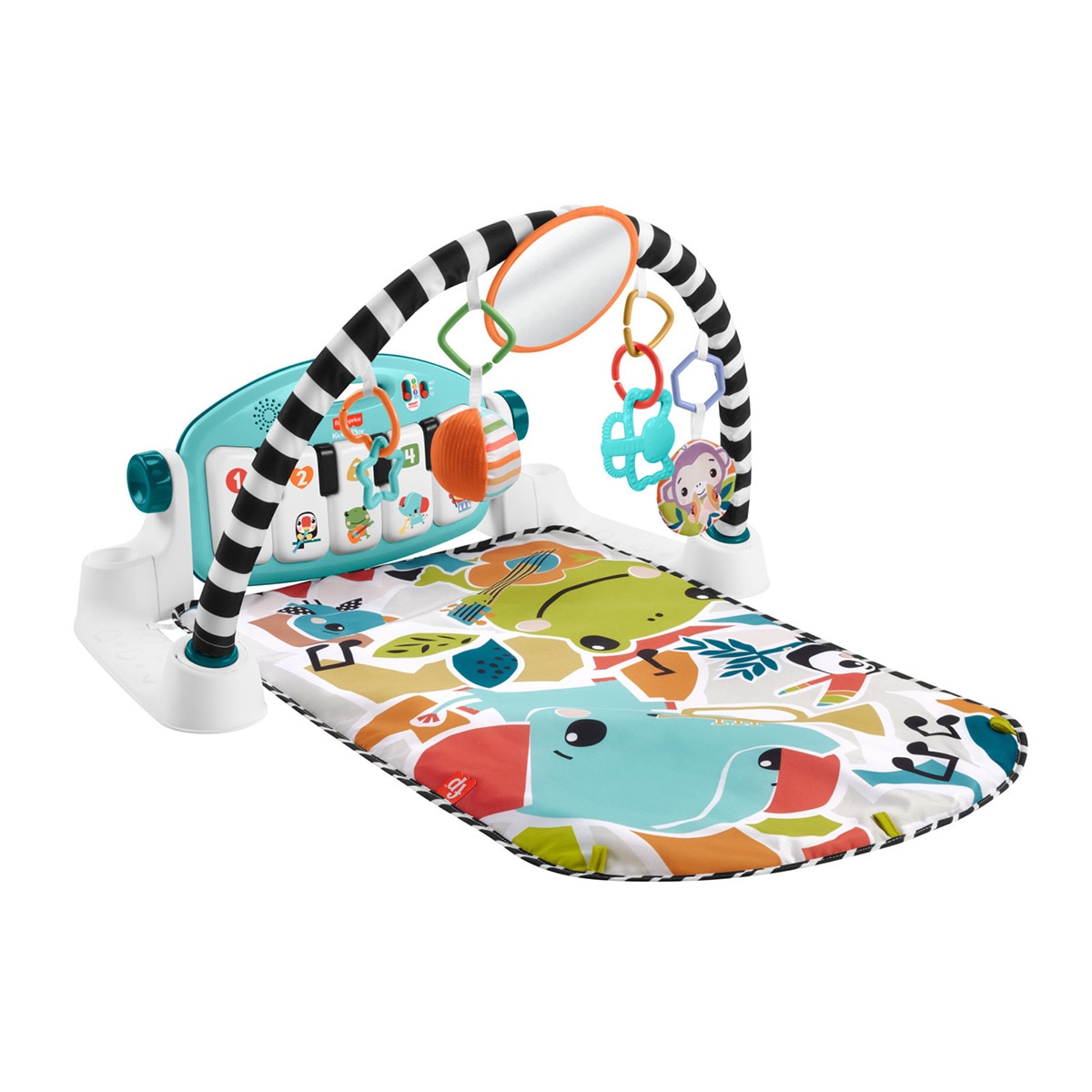 Fisher-Price - Alfombra de actividades para bebés Glow and Grow Fisher-Price.