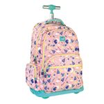 Mochila con ruedas Milan 6 cremalleras 25L Magic Rosa