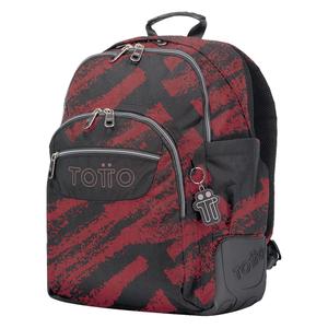 Totto - Mochila escolar tiza roja Rayol