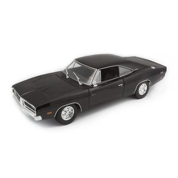 Vehículo De Metal Maisto Maisto Dodge Charger R / T 1969 Escala Negra 1/18