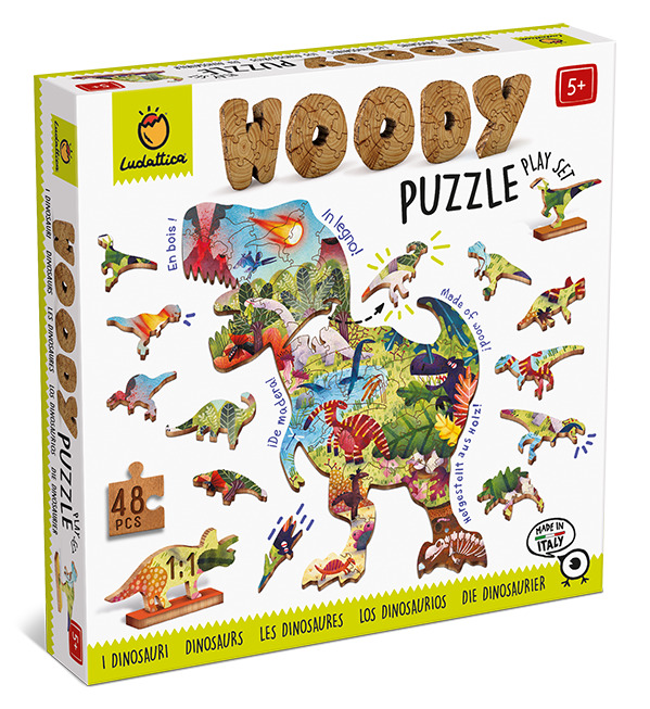 Woody Puzzle 48 piezas - Dinosaurios