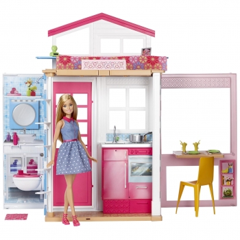 Barbie - Casa Dos Pisos Transportable