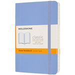 Cuaderno Moleskine Classic pocket rayas tapa blanda azul hortensia