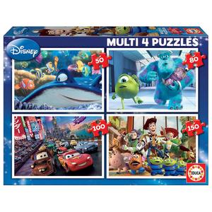 Educa Borrás - Disney Pixar - Pack 4 puzzles progresivos