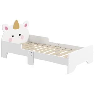 Homcom - Cama infantil Unicornio Blanco