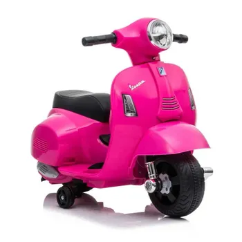 Mini Moto Eléctrica De Batería Vespa Rosa