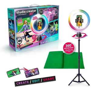 Canal Toys - Kit de creación de videos con anillo de luz LED multicolor 360º rotación estándar ㅤ