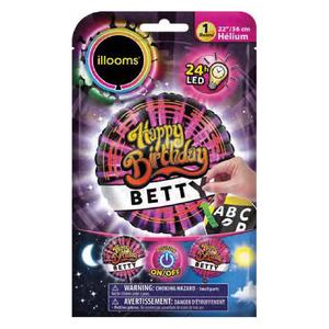 Globo luz LED personalizable - Happy Birthday