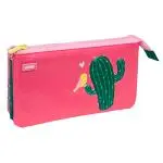 Portatodo 5 compartimentos Milan Cactus rosa