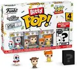 Set 4 figuras Funko Bitty Pop Toy Story Forky + Woody + Gabby + Figura sorpresa 2cm