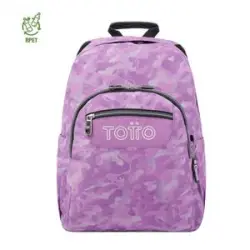 Totto - Mochila escolar adaptable a carro camuflaje rosa Acuareles