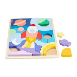 Fisher-Price - Puzzle madera espacio Fisher-Price.