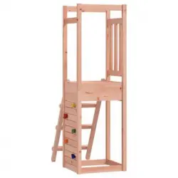 Torre De Juegos Pared Escalada Y Escalera Madera 53x46,5x169 Cm Vidaxl