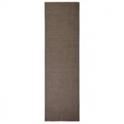 Alfombra De Sisal Para Rascador Marrón 100x350 Cm Vidaxl