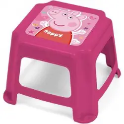 Peppa Pig - Taburete de plástico infantil 27x27x21cm Peppa Pig ㅤ